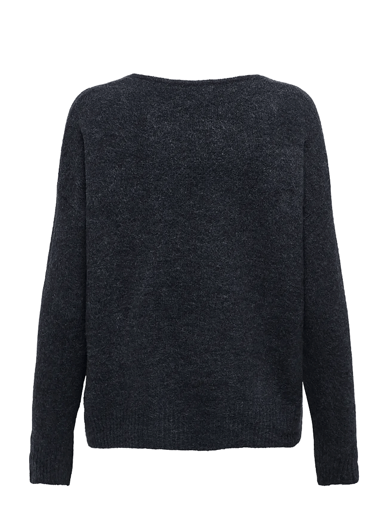 JDY - JDYELANORA L/S V-NECK PULLO. KNT NOOS - striktrøjer - night sky - 2