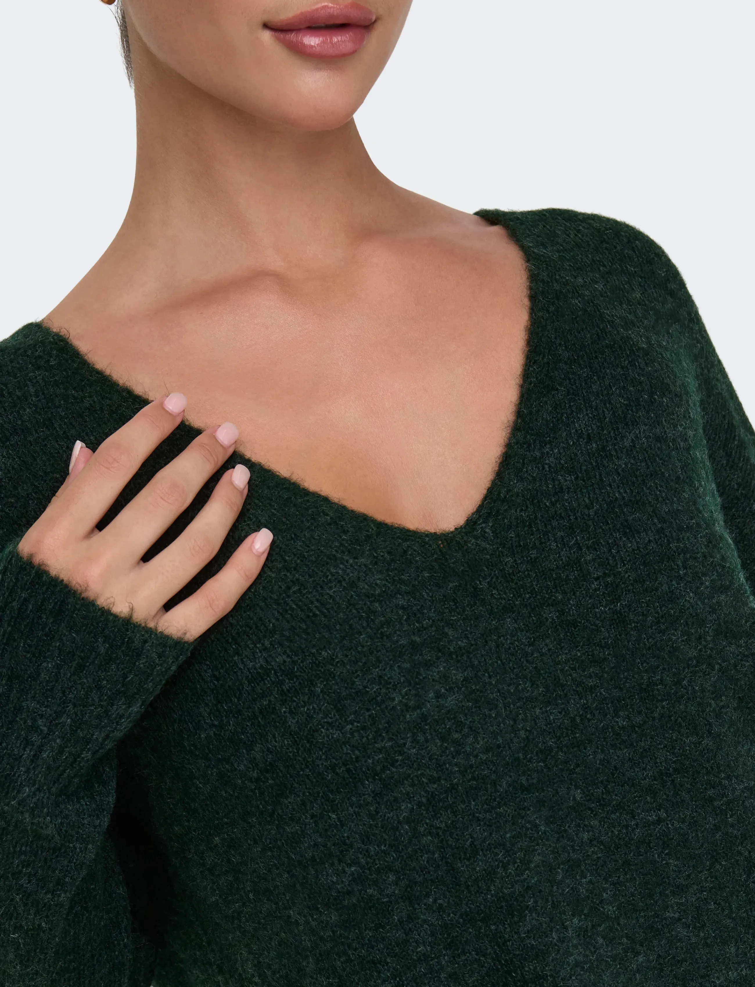 JDY Jdyelanora L/S V-Neck Pullo. Knt Noos stickade tröjor dam – bild 6