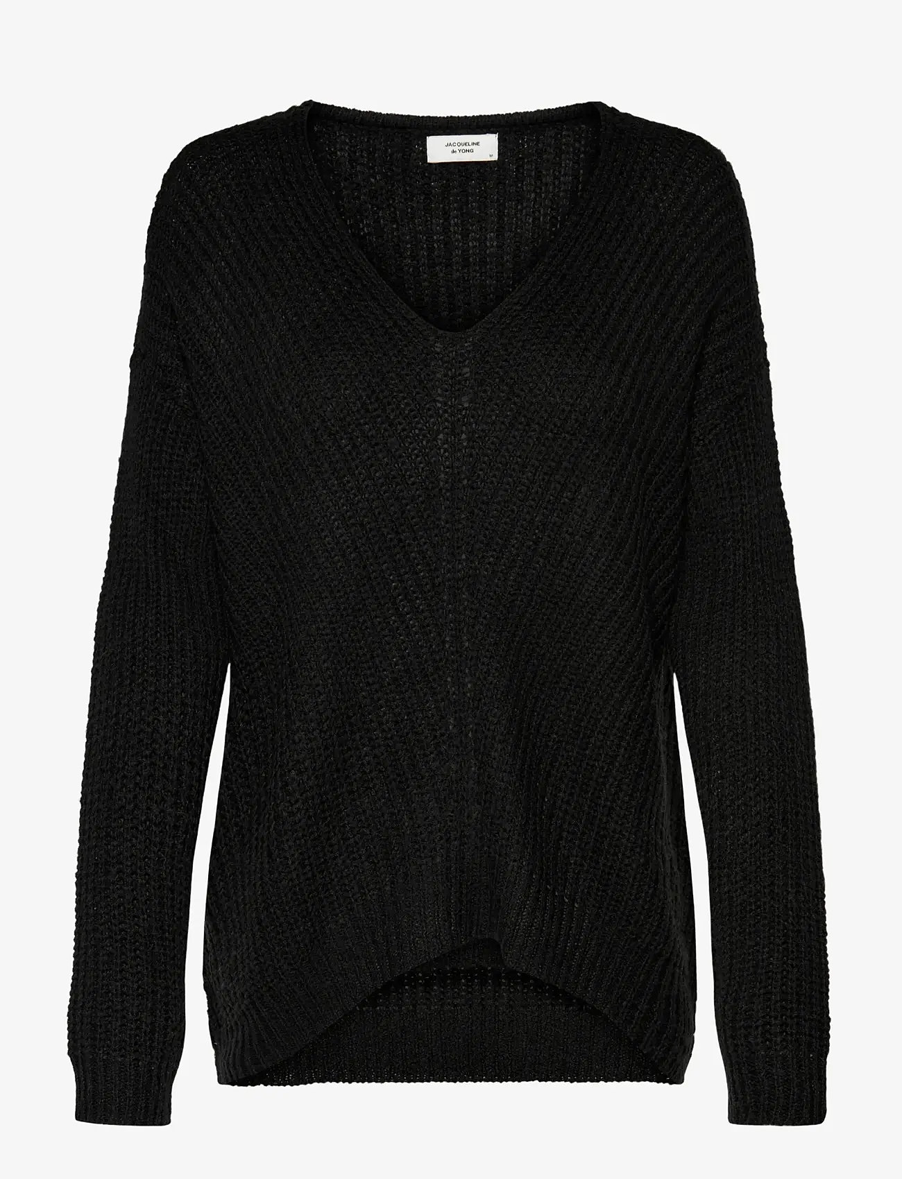JDY - JDYNEW MEGAN L/S PULLOVER KNT NOOS - herbstliche kleidung - black - 0
