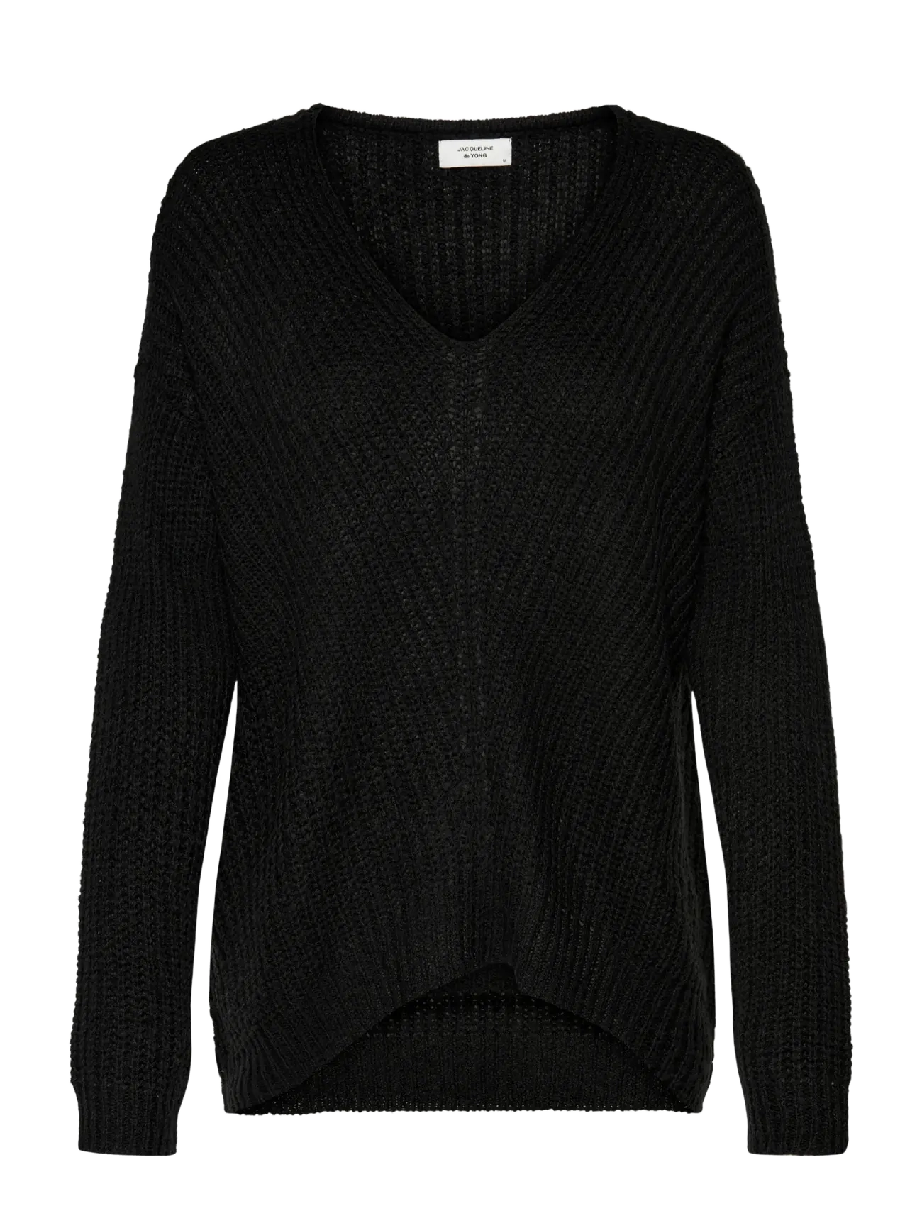 JDY JDYNEW MEGAN L/S PULLOVER KNT NOOS - Riided - BLACK / black