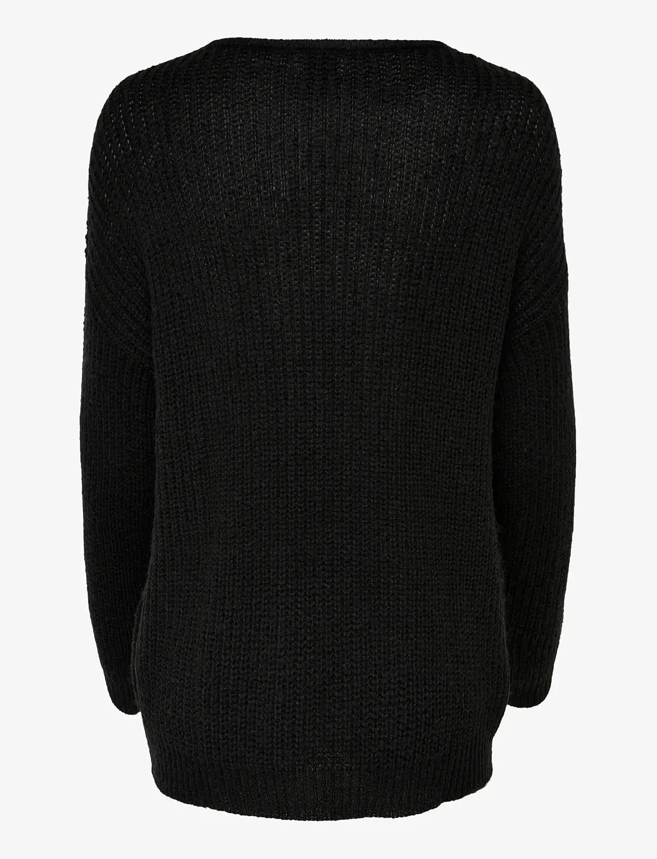JDY - JDYNEW MEGAN L/S PULLOVER KNT NOOS - herbstliche kleidung - black - 1