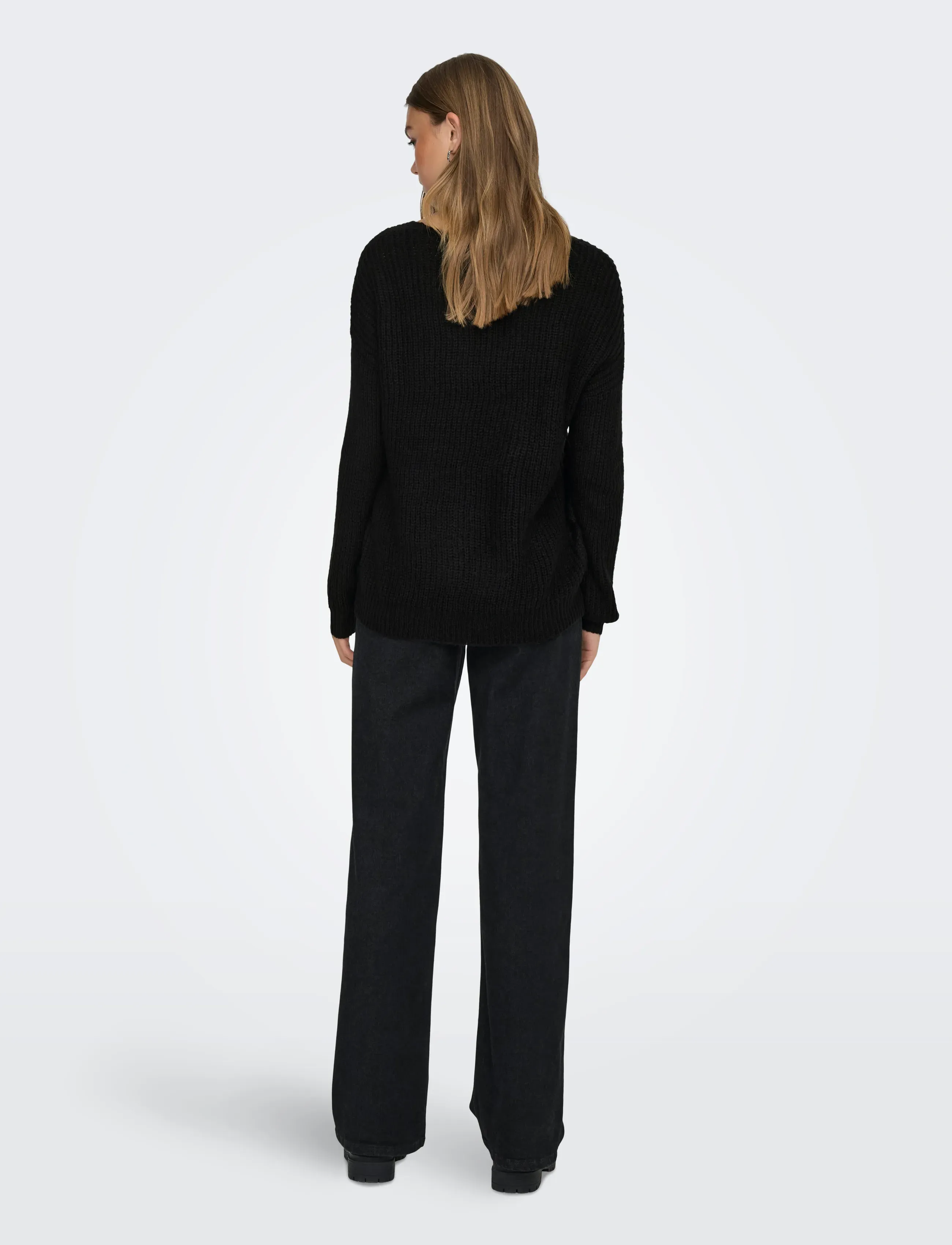 JDY - JDYNEW MEGAN L/S PULLOVER KNT NOOS - swetry - black - 3