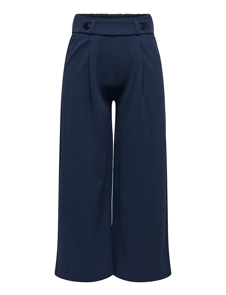 JDY - JDYGEGGO LIFE NEW ANCLE PANTS JRS NOOS - bukser med brede ben - black iris - 1
