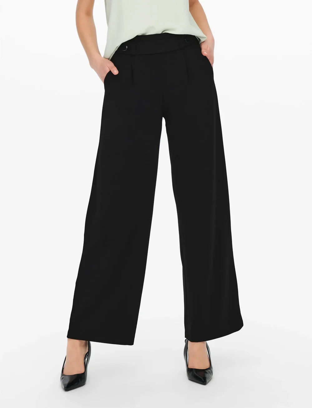 JDY - JDYGEGGO LIFE NEW LONG PANT JRS NOOS - formell - black - 0