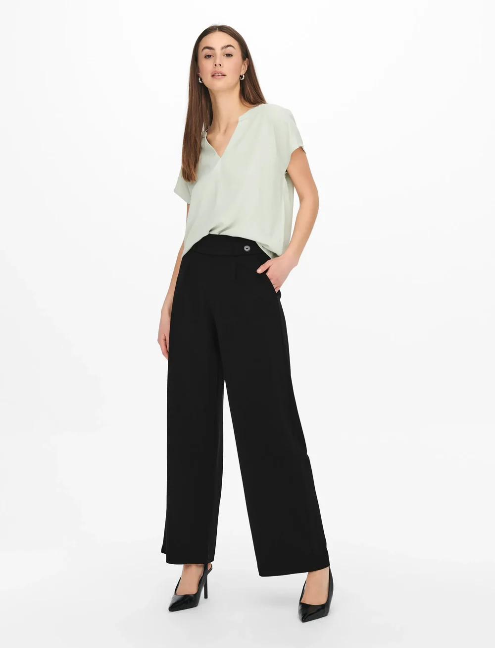 JDY - JDYGEGGO LIFE NEW LONG PANT JRS NOOS - formell - black - 5