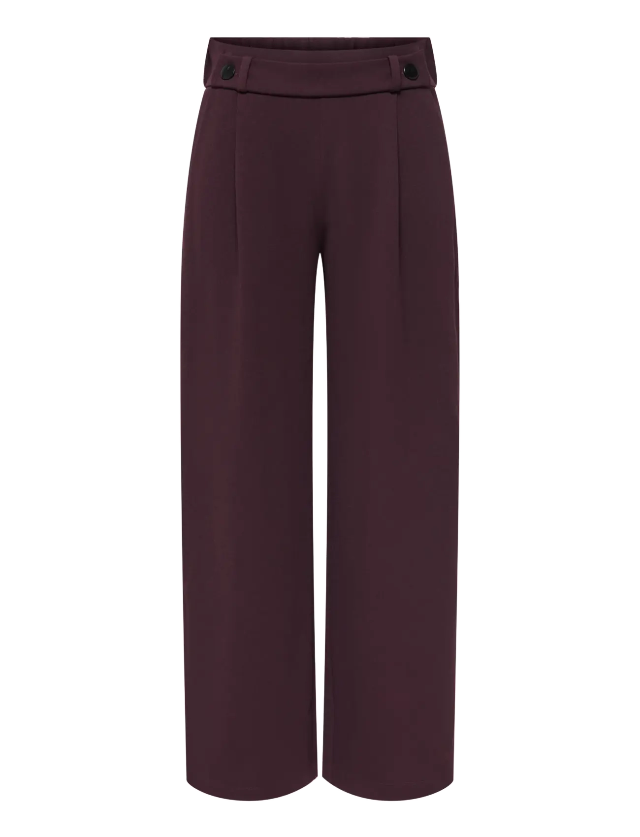 JDY JDYGEGGO LIFE NEW LONG PANT JRS NOOS - Hosen mit weitem Bein - CHOCOLATE PLUM / burgundy