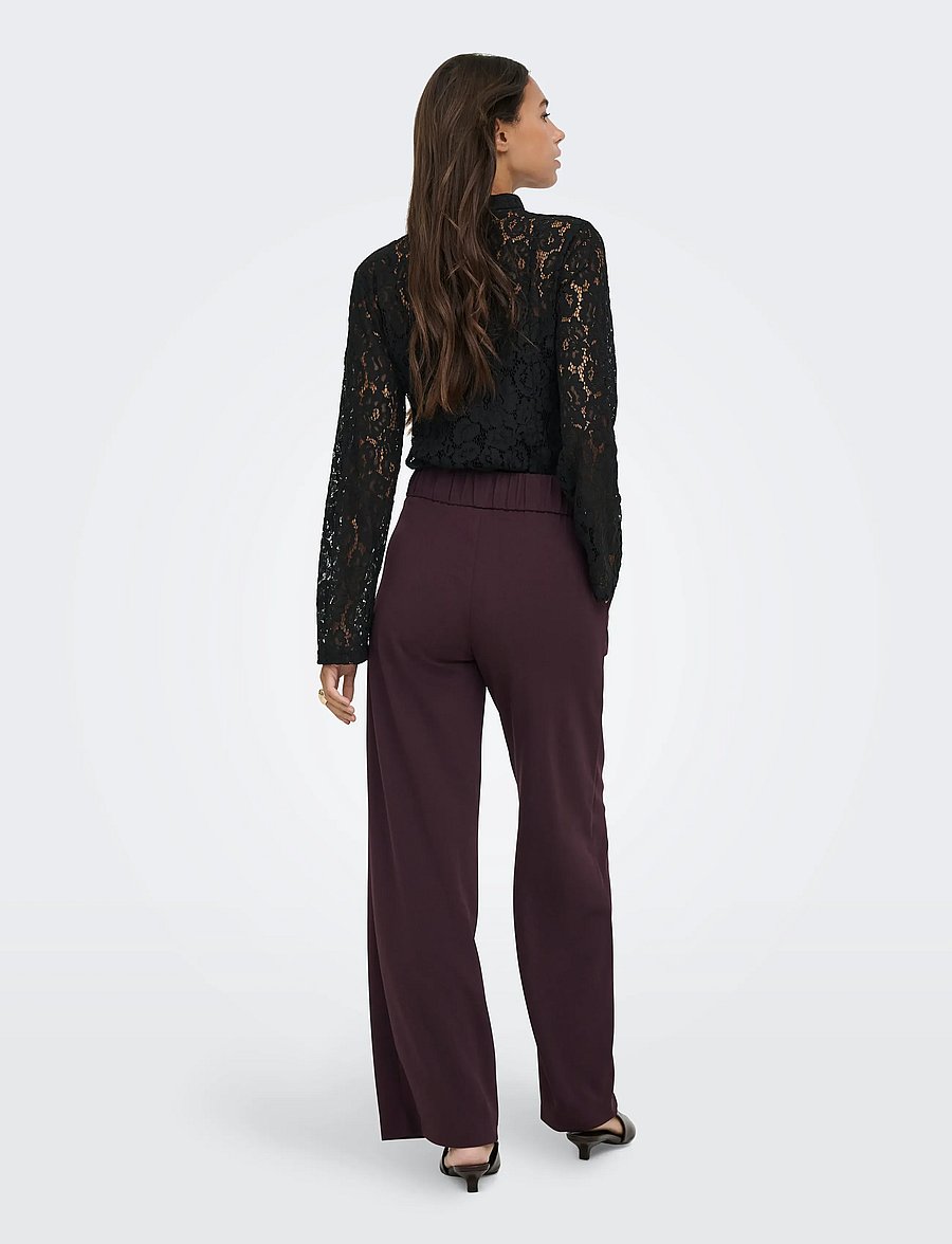 JDY - JDYGEGGO LIFE NEW LONG PANT JRS NOOS - habitbukser - chocolate plum - 3