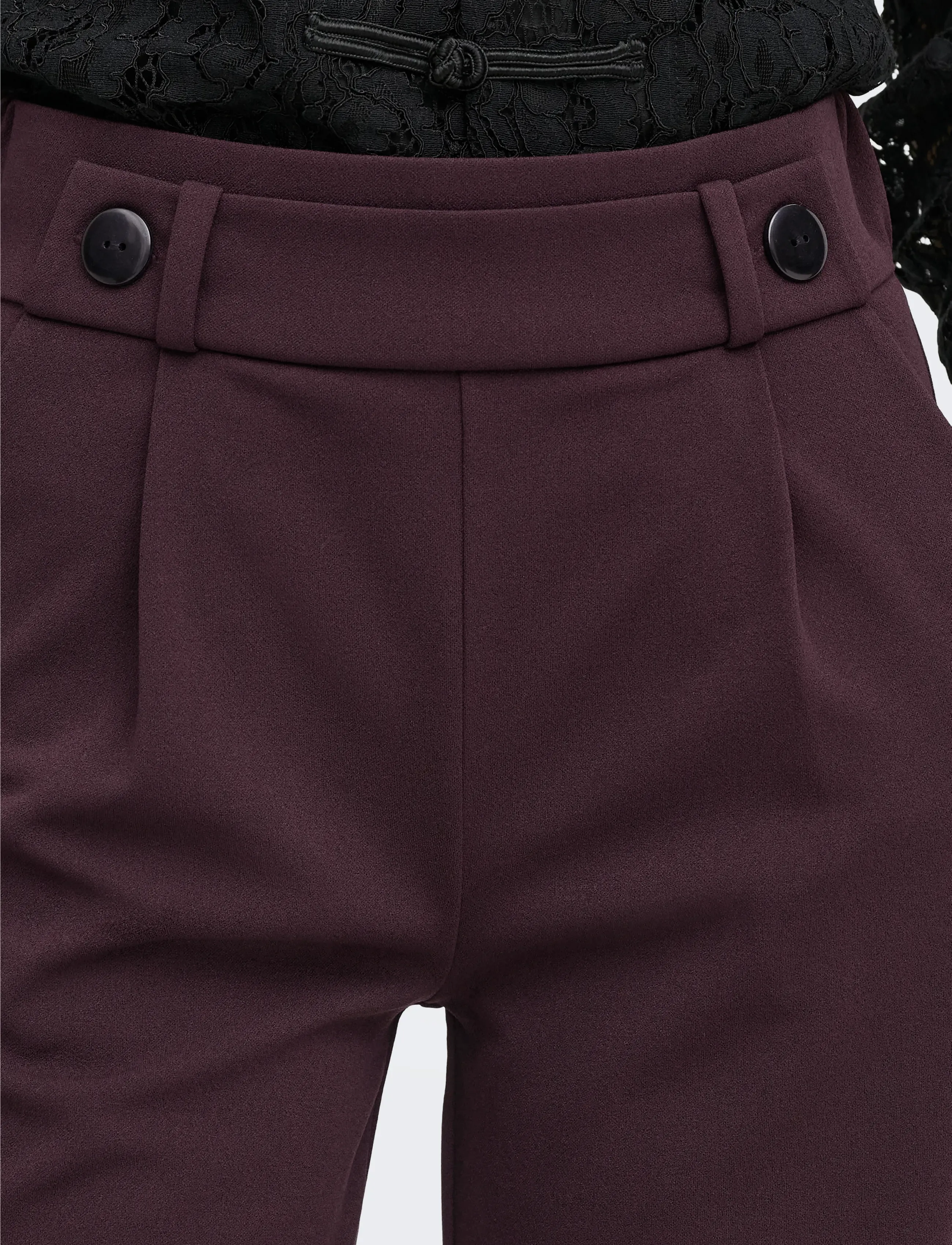 JDY - JDYGEGGO LIFE NEW LONG PANT JRS NOOS - festmode zu outlet-preisen - chocolate plum - 5