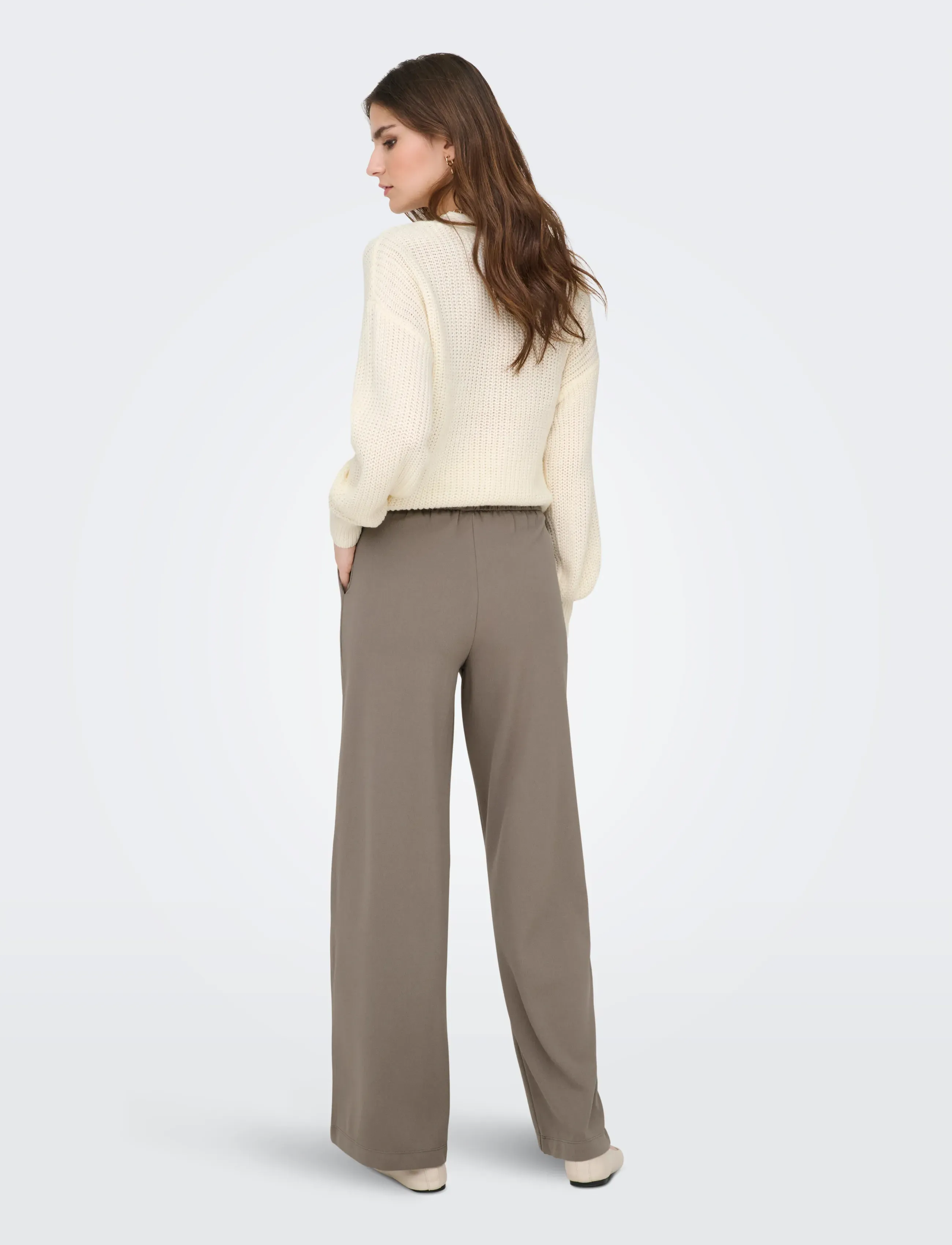 JDY - JDYGEGGO LIFE NEW LONG PANT JRS NOOS - habitbukser - driftwood - 3