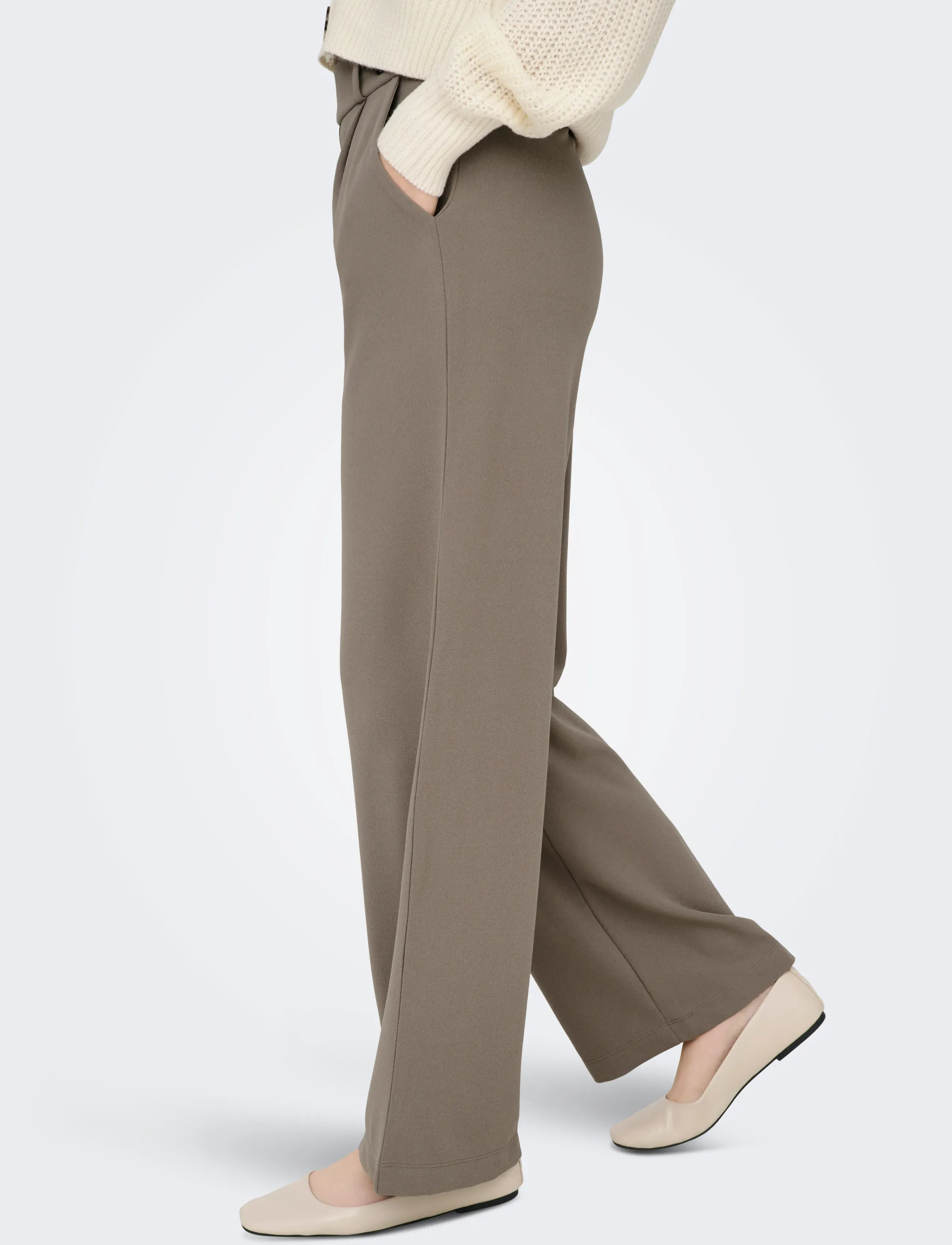 JDY - JDYGEGGO LIFE NEW LONG PANT JRS NOOS - habitbukser - driftwood - 5