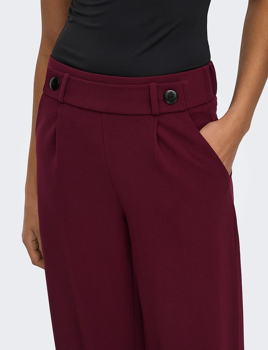 JDY - JDYGEGGO LIFE NEW LONG PANT JRS NOOS - anzugshosen - windsor wine - 5