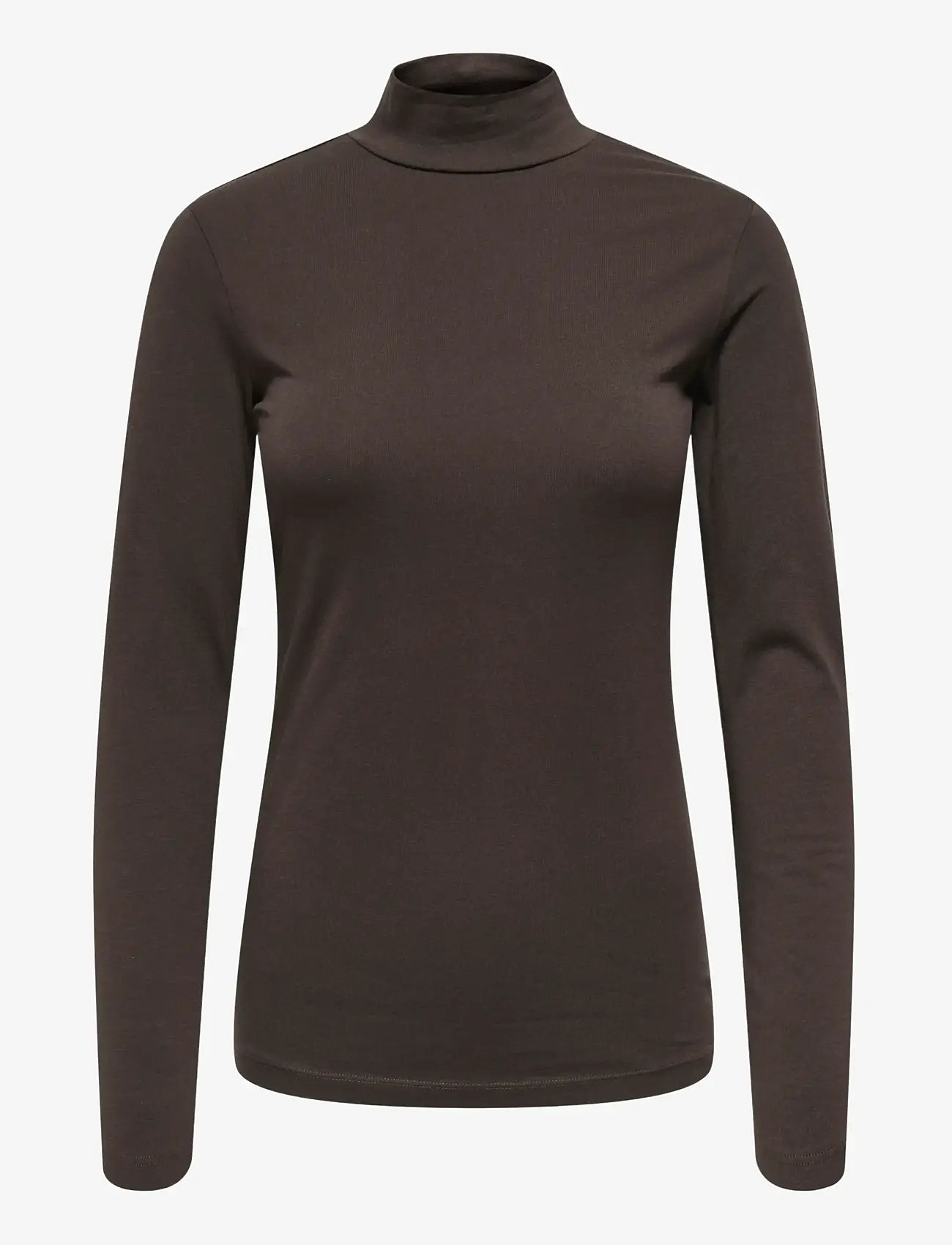JDY - JDYAVA NEW TURTLENECK TOP JRS NOOS - topy z długimi rękawami - chocolate torte - 1