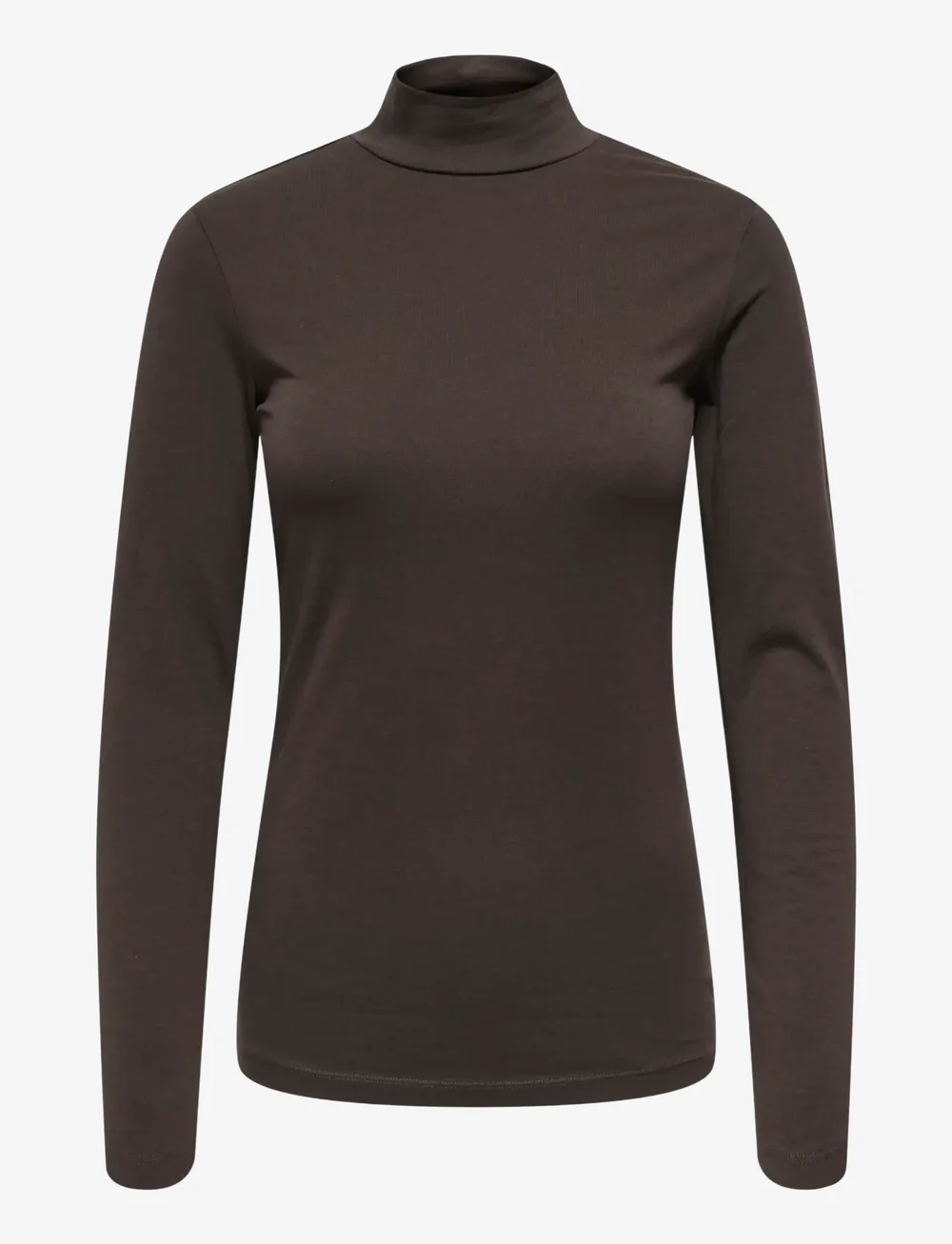 JDY - JDYAVA NEW TURTLENECK TOP JRS NOOS - long-sleeved tops - chocolate torte - 0
