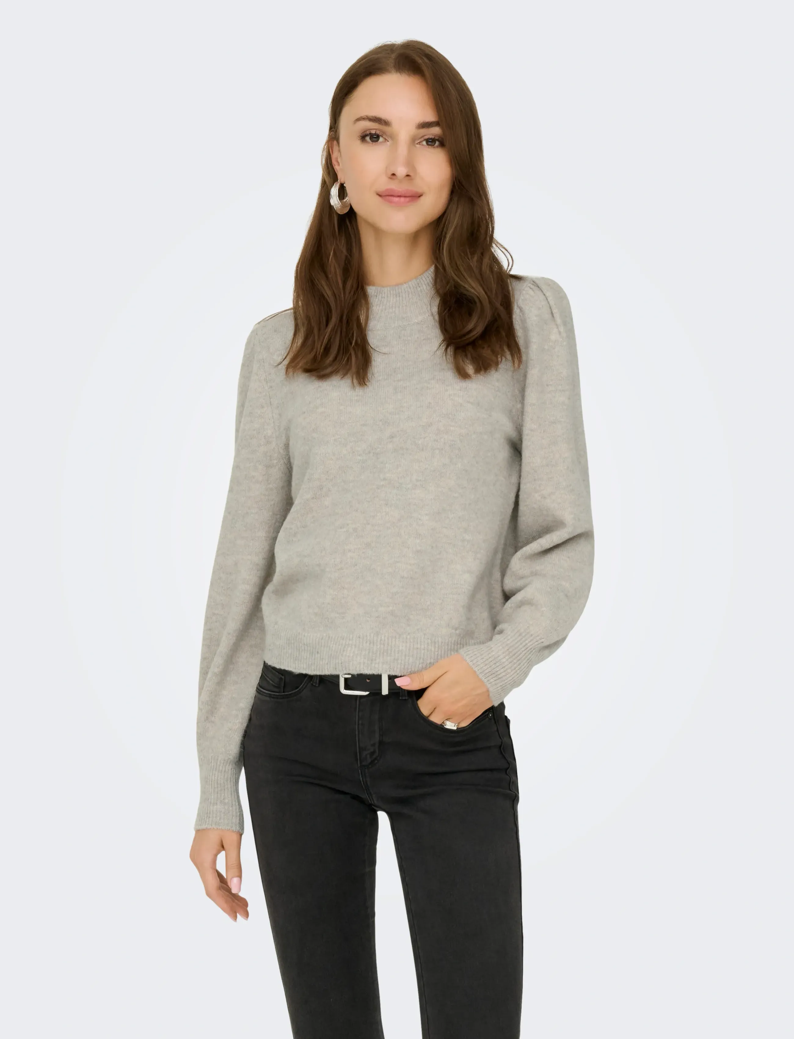 JDY - JDYRUE LIFE L/S PULLOVER KNT NOOS - chateau gray - 0