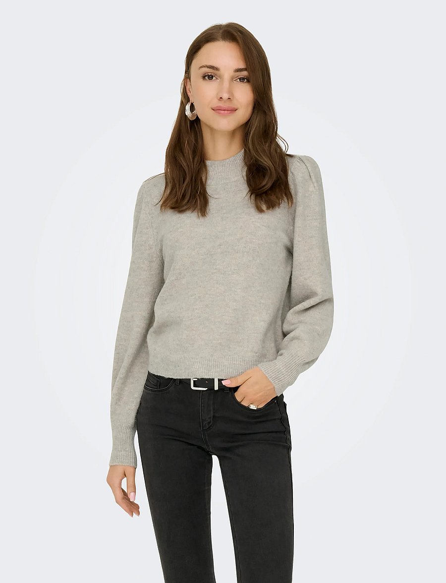 JDY - JDYRUE LIFE L/S PULLOVER KNT NOOS - chateau gray - 0