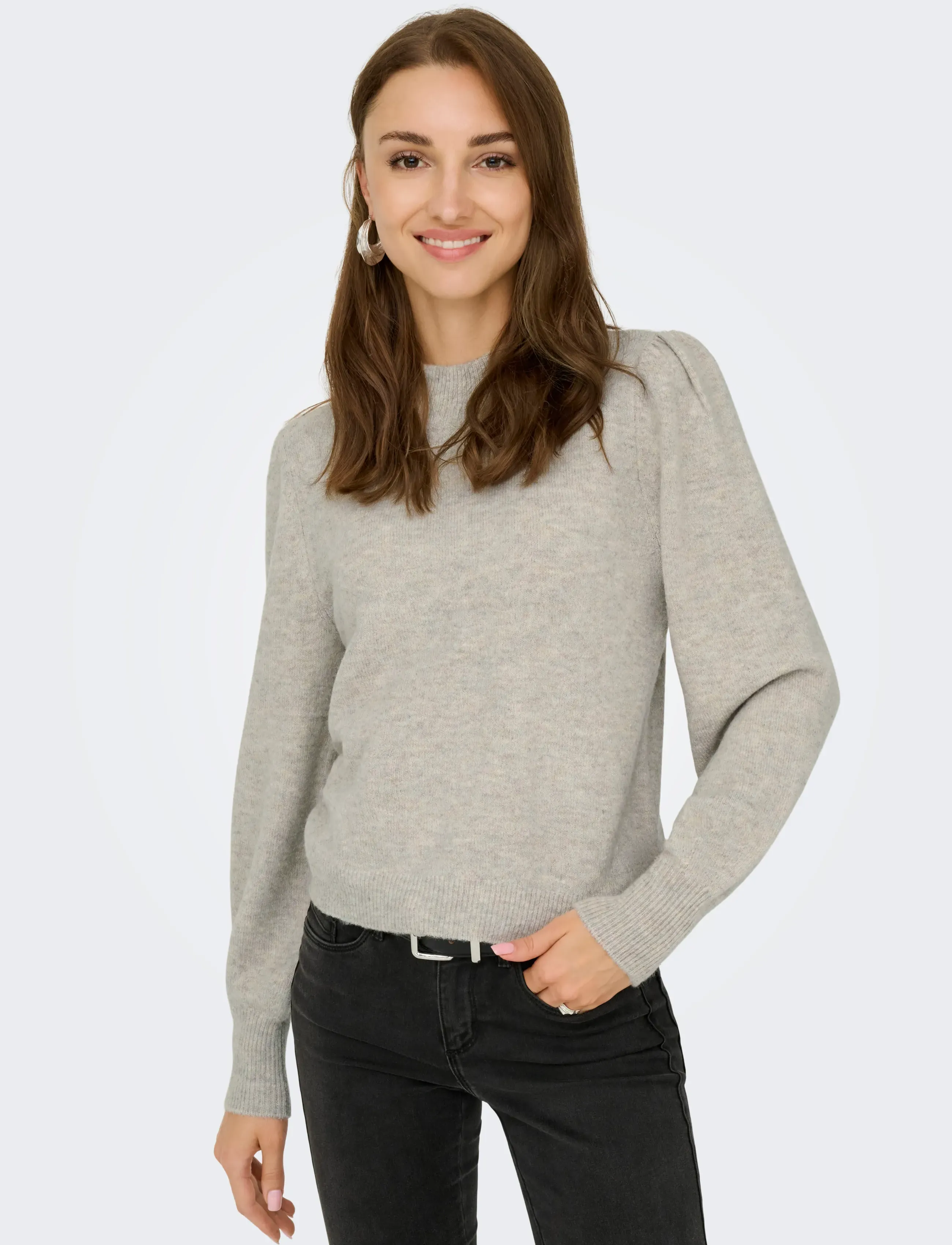 JDY - JDYRUE LIFE L/S PULLOVER KNT NOOS - chateau gray - 5