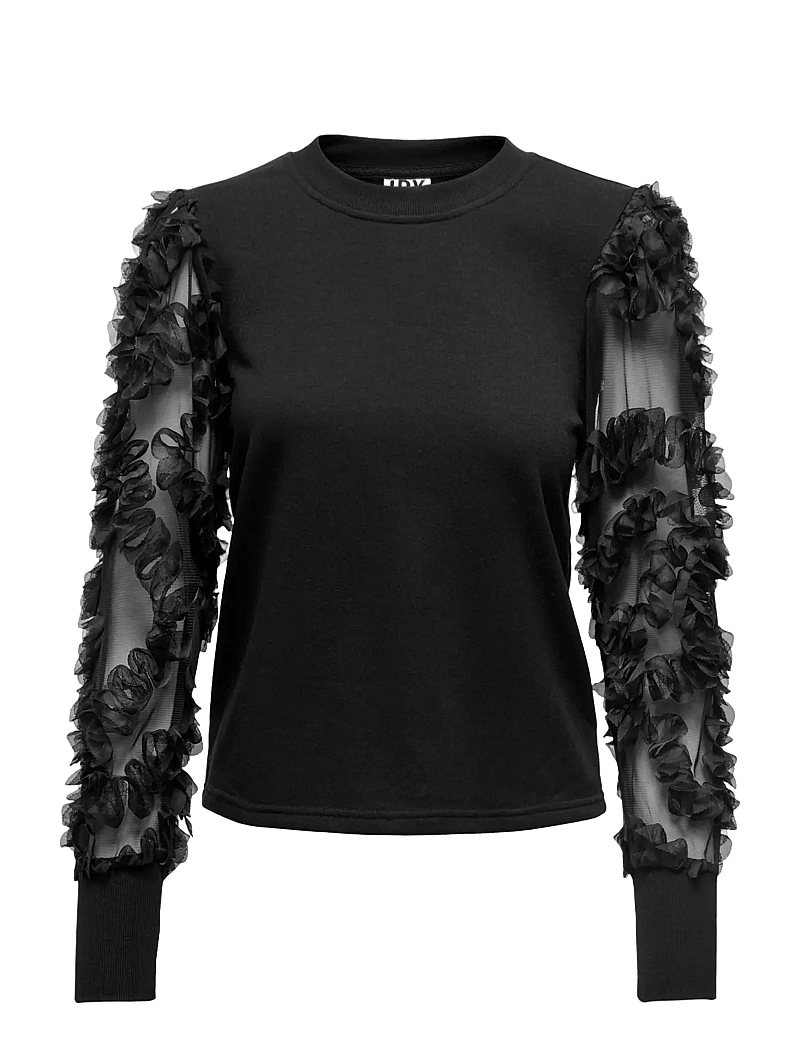 JDY - JDYFAIRVIEW LIFE L/S SWEAT JRS NOOS - besondere anlässe - black - 1