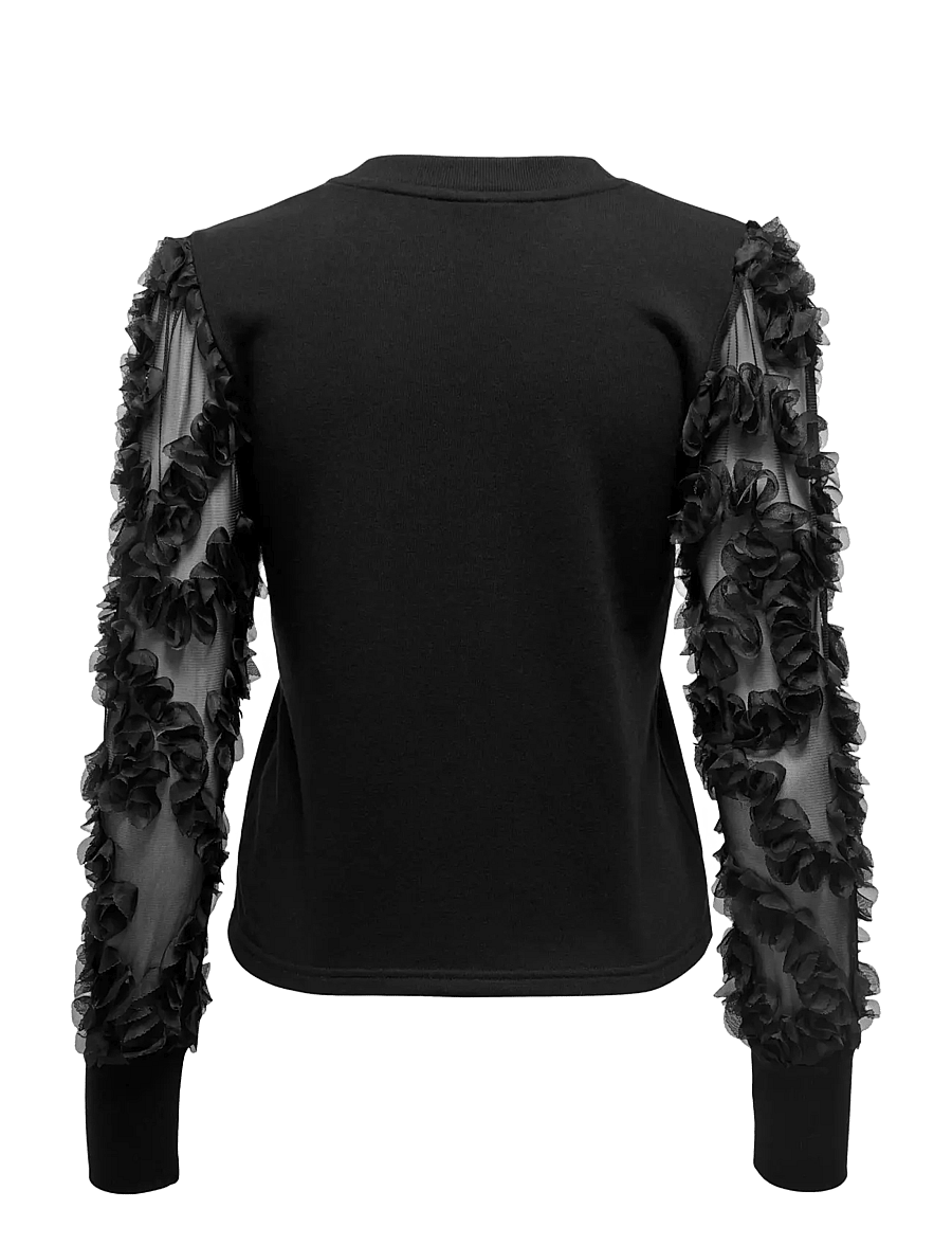 JDY - JDYFAIRVIEW LIFE L/S SWEAT JRS NOOS - black - 2