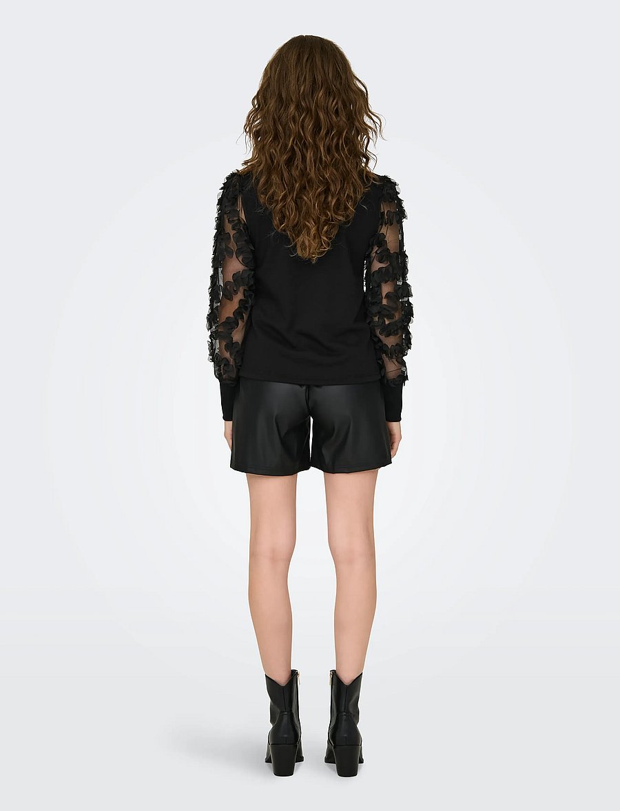 JDY - JDYFAIRVIEW LIFE L/S SWEAT JRS NOOS - black - 3