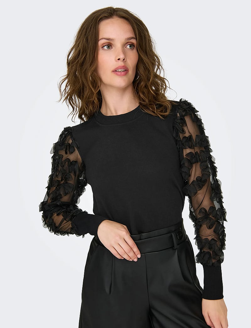 JDY - JDYFAIRVIEW LIFE L/S SWEAT JRS NOOS - besondere anlässe - black - 5