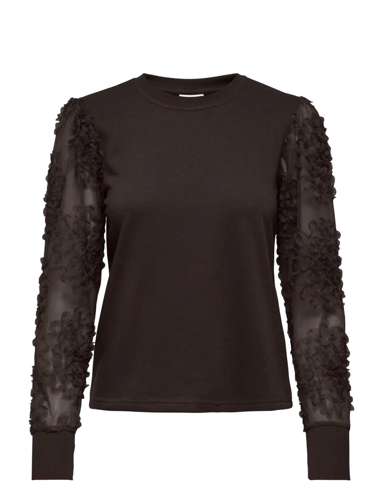 JDY JDYFAIRVIEW LIFE  L/S SWEAT JRS NOOS - Farben der Saison - COFFEE BEAN / brown