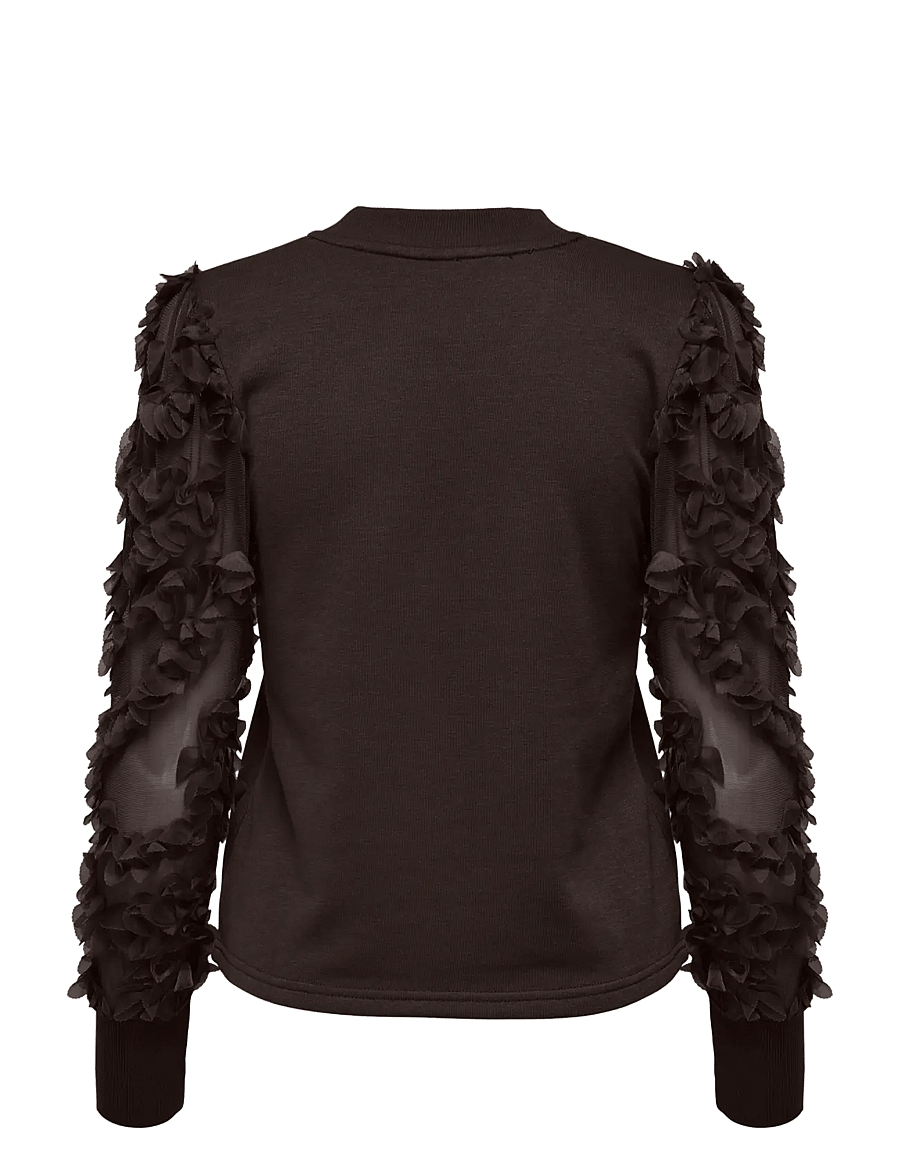 JDY - JDYFAIRVIEW LIFE L/S SWEAT JRS NOOS - sweatshirts - coffee bean - 2