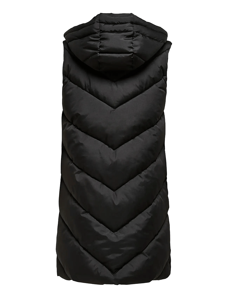 JDY - JDYSKYLAR LIFE HOOD WAISTCOAT OTW NOOS - vestes de printemps - black - 2