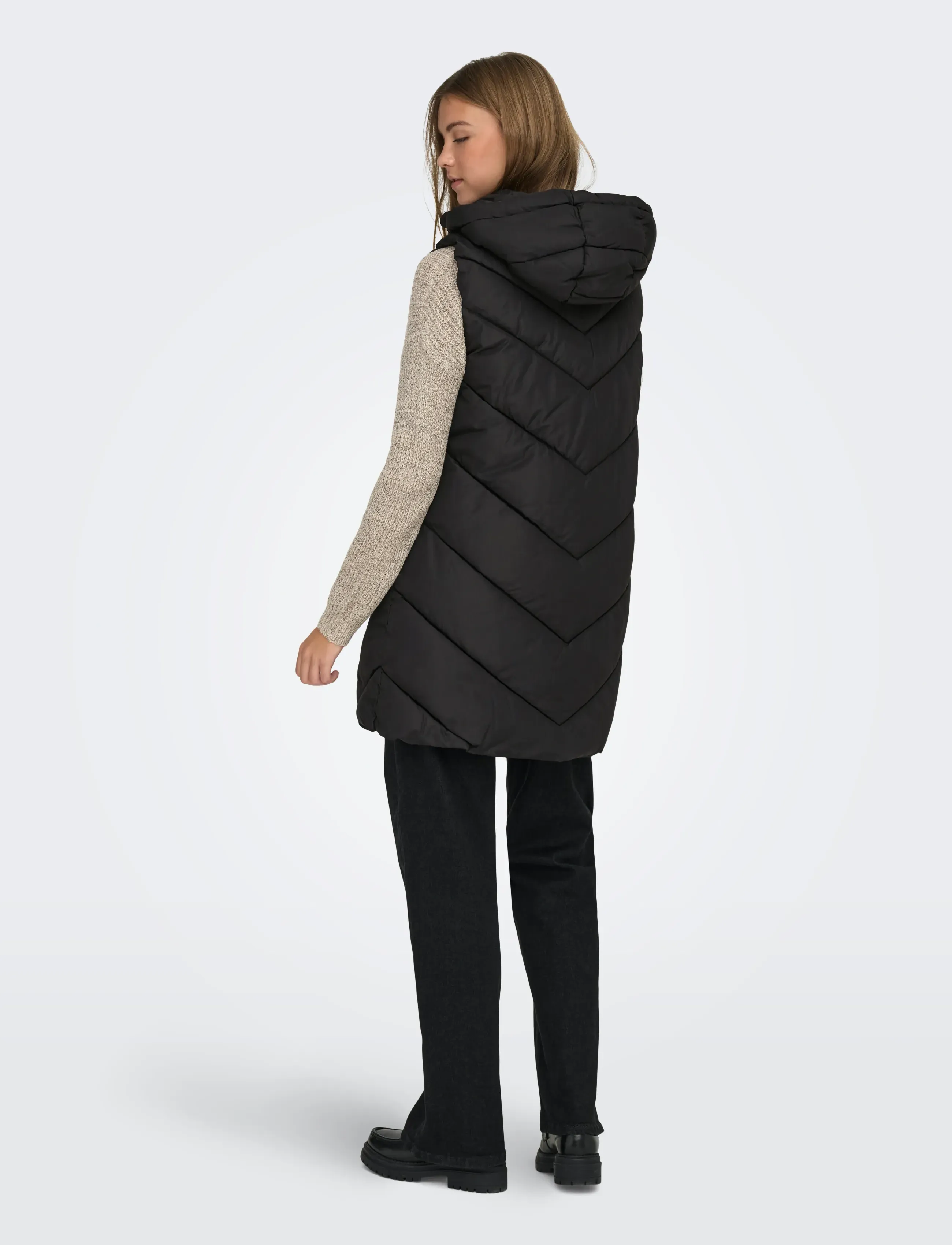 Dunjackor JDY JDYSKYLAR PADDED HOOD WAISTCOAT OTW 6