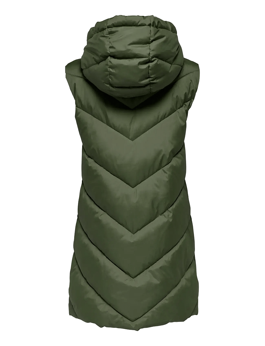 JDY - JDYSKYLAR LIFE HOOD WAISTCOAT OTW NOOS - frühlingsjacken - forest night - 2