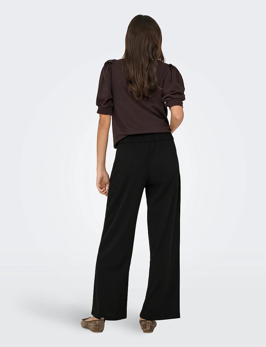 JDY - JDYLOUISVILLE CATIA LIFE WD PNT JRS NOOS - hosen mit weitem bein - black - 3