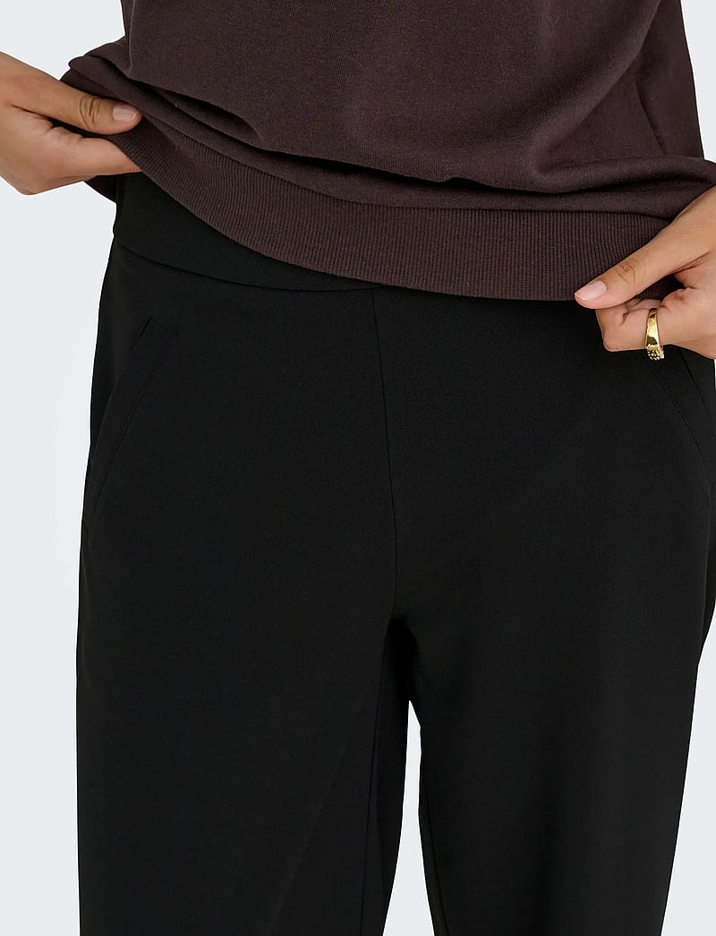 JDY - JDYLOUISVILLE CATIA LIFE WD PNT JRS NOOS - hosen mit weitem bein - black - 5