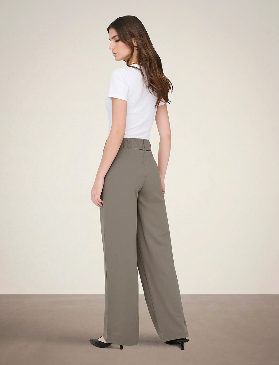 JDY - JDYLOUISVILLE CATIA LIFE WD PNT JRS NOOS - hosen mit weitem bein - driftwood - 3
