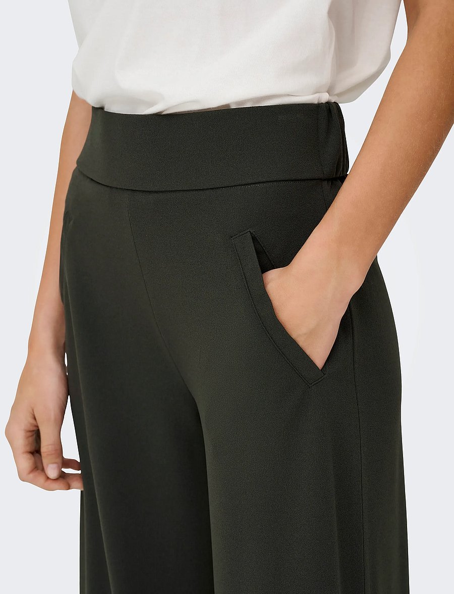 JDY - JDYLOUISVILLE CATIA LIFE WD PNT JRS NOOS - hosen mit weitem bein - peat - 5