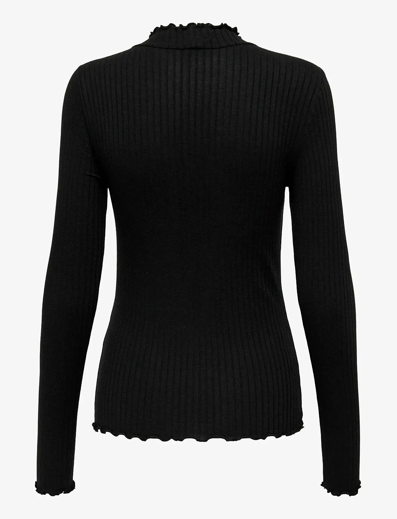 JDY - JDYFRANSISKA LIFE L/S HI-NCK TOP JR NOOS - langärmlige tops - black - 2