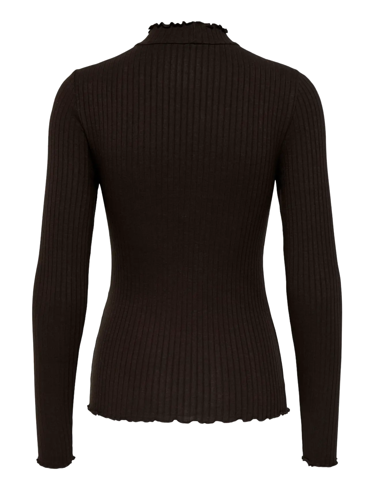 JDY - JDYFRANSISKA LIFE L/S HI-NCK TOP JR NOOS - langærmede toppe - black coffee - 2