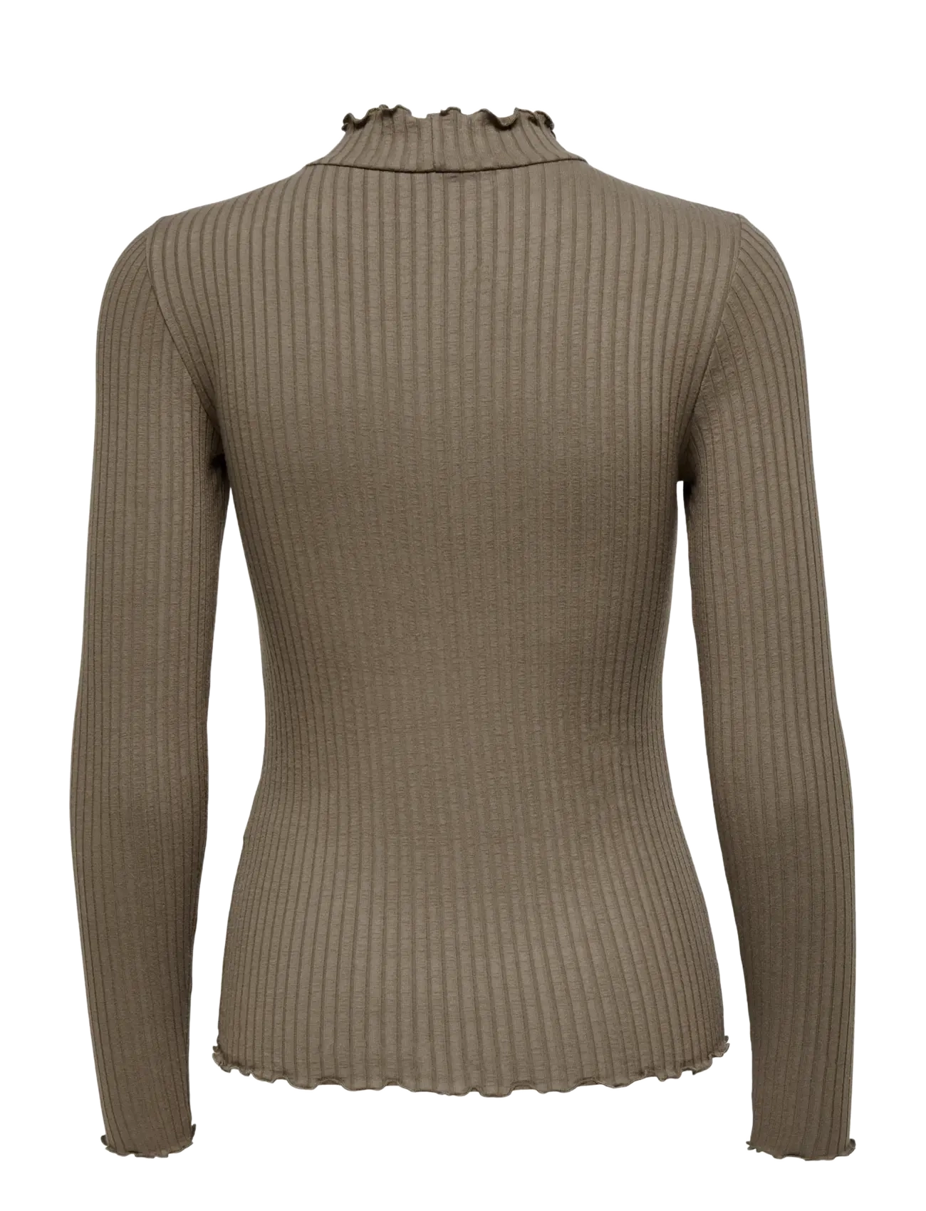 JDY - JDYFRANSISKA LIFE L/S HI-NCK TOP JR NOOS - langærmede toppe - walnut - 2