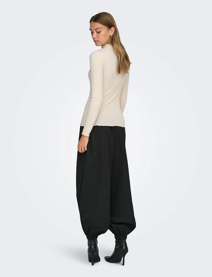 JDY - JDYFRANSISKA LIFE L/S HI-NCK TOP JR NOOS - langærmede toppe - whitecap gray - 3