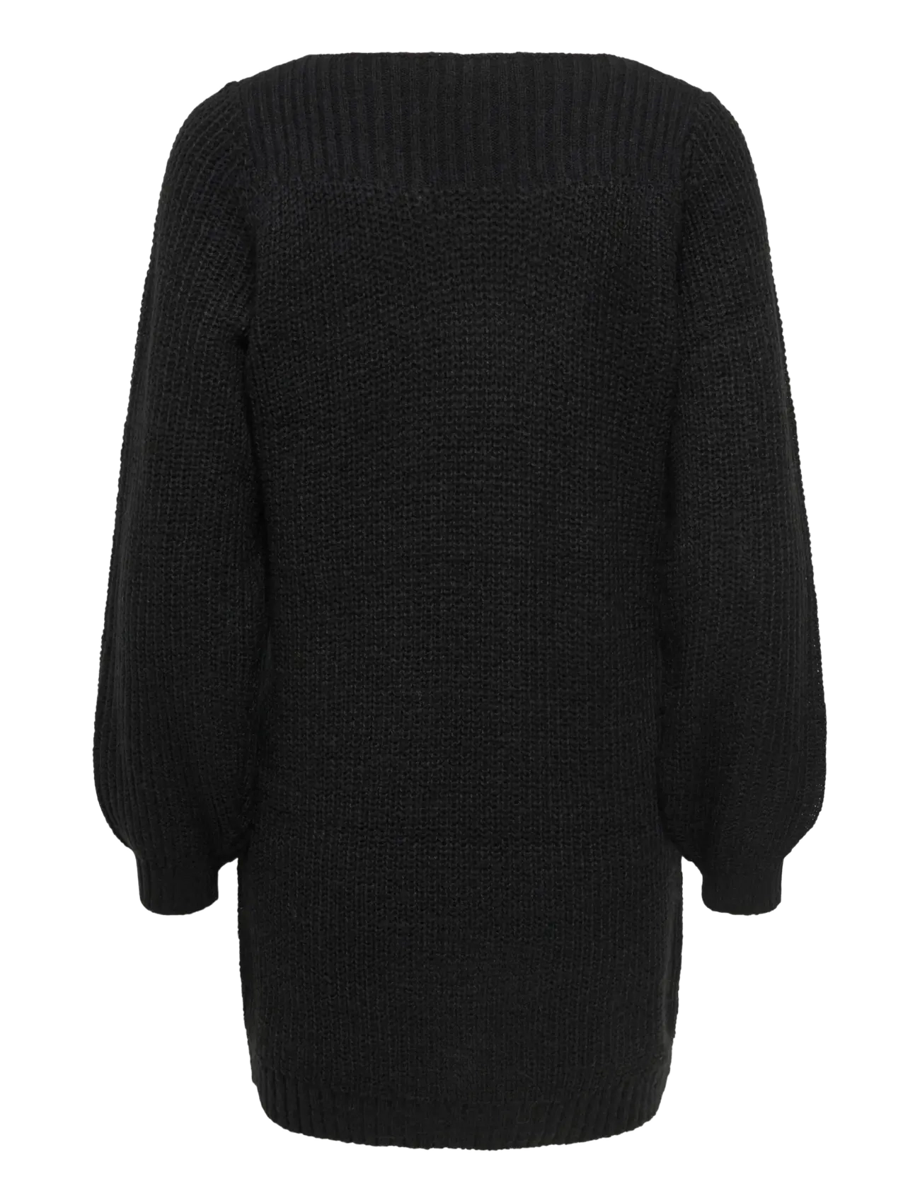 JDY - JDYWHITNEY MEGAN L/S BOAT DRESS KNT NOOS - megztos suknelės - black - 2