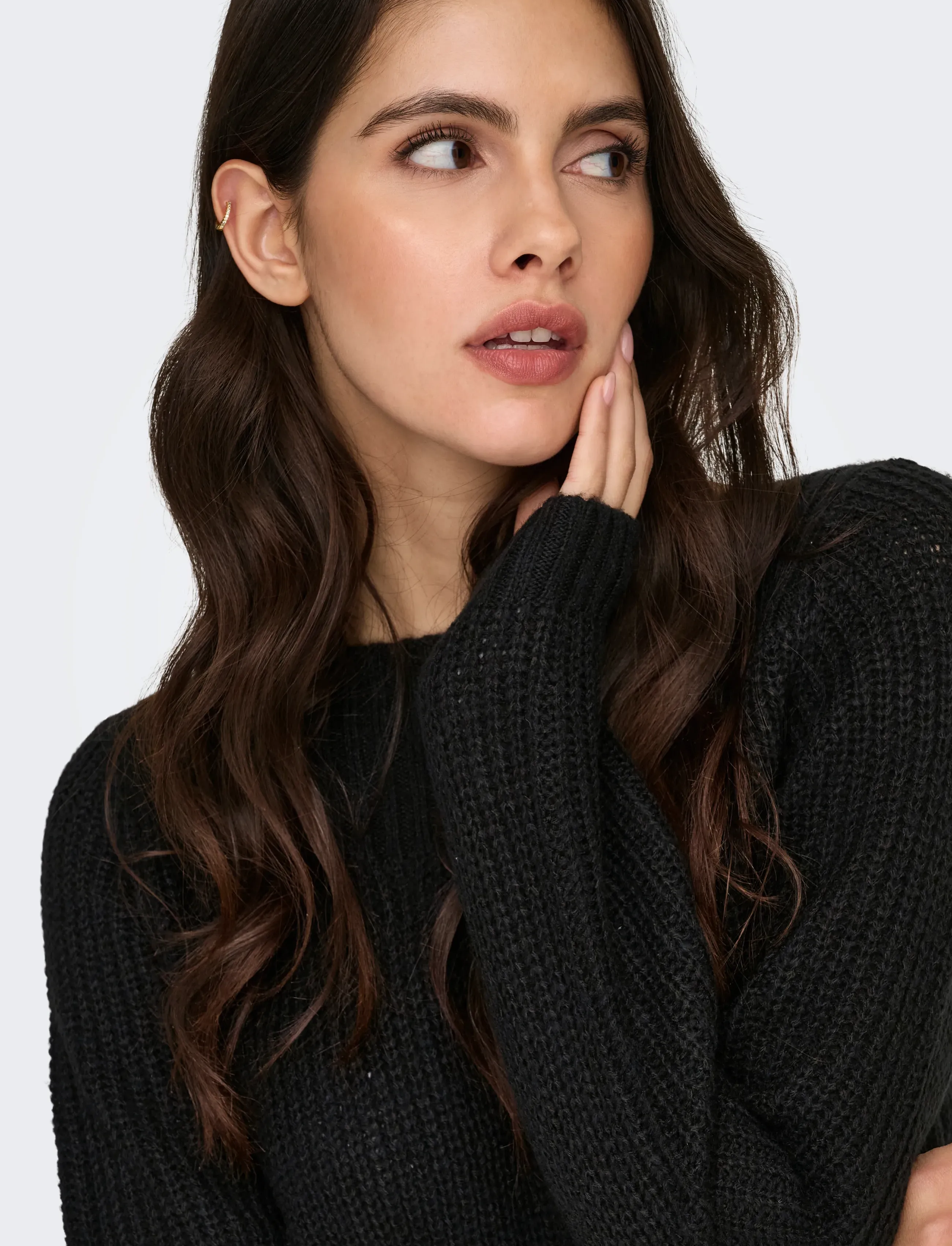 JDY Jdywhitney Megan L/S Boat Dress Knt Noos stickade klänningar dam – bild 6