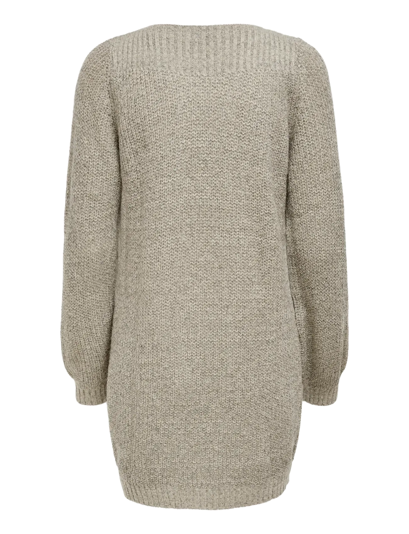 JDY - JDYWHITNEY MEGAN L/S BOAT DRESS KNT NOOS - knitted dresses - cement - 2