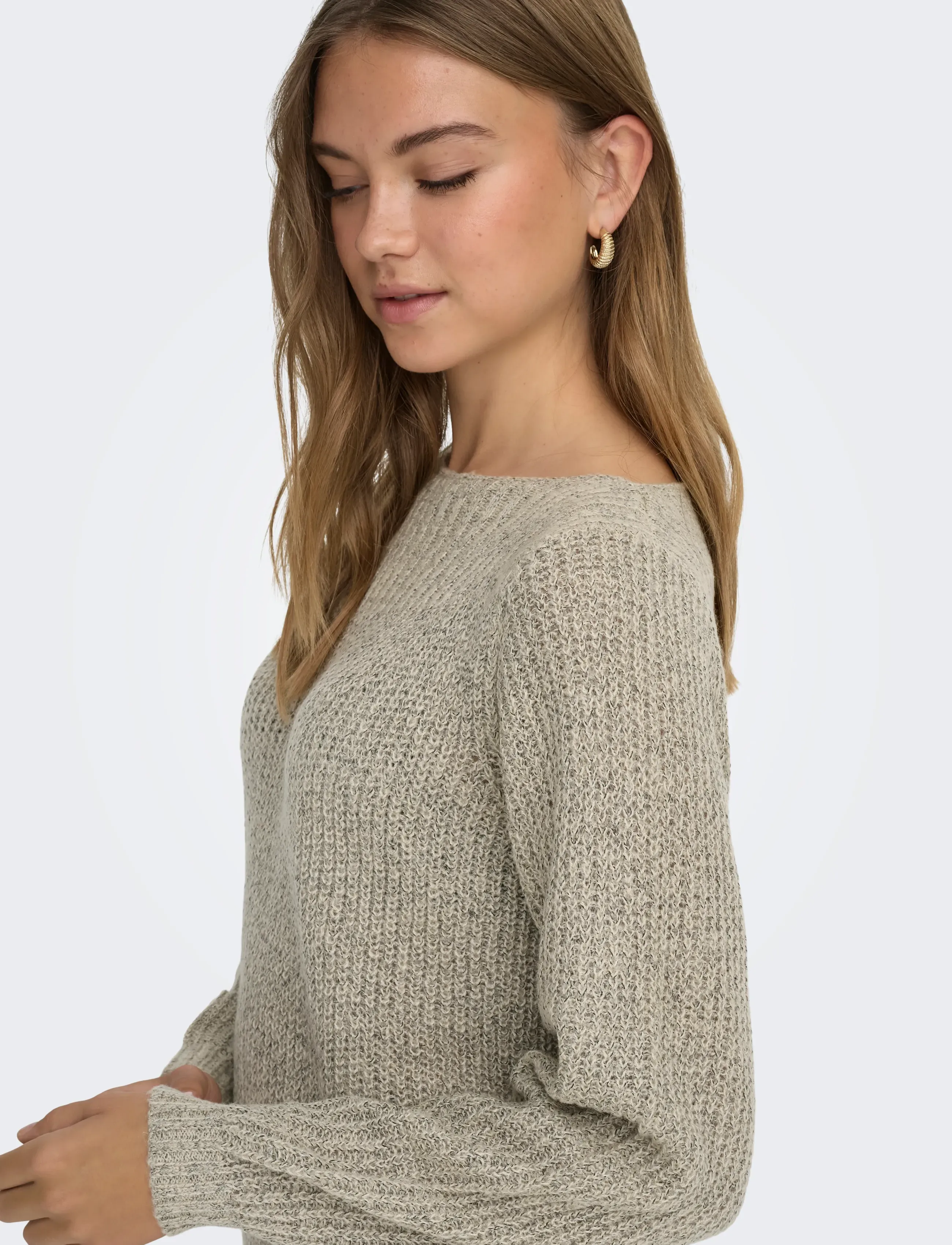 JDY Jdywhitney Megan L/S Boat Dress Knt Noos stickade klänningar dam – bild 5