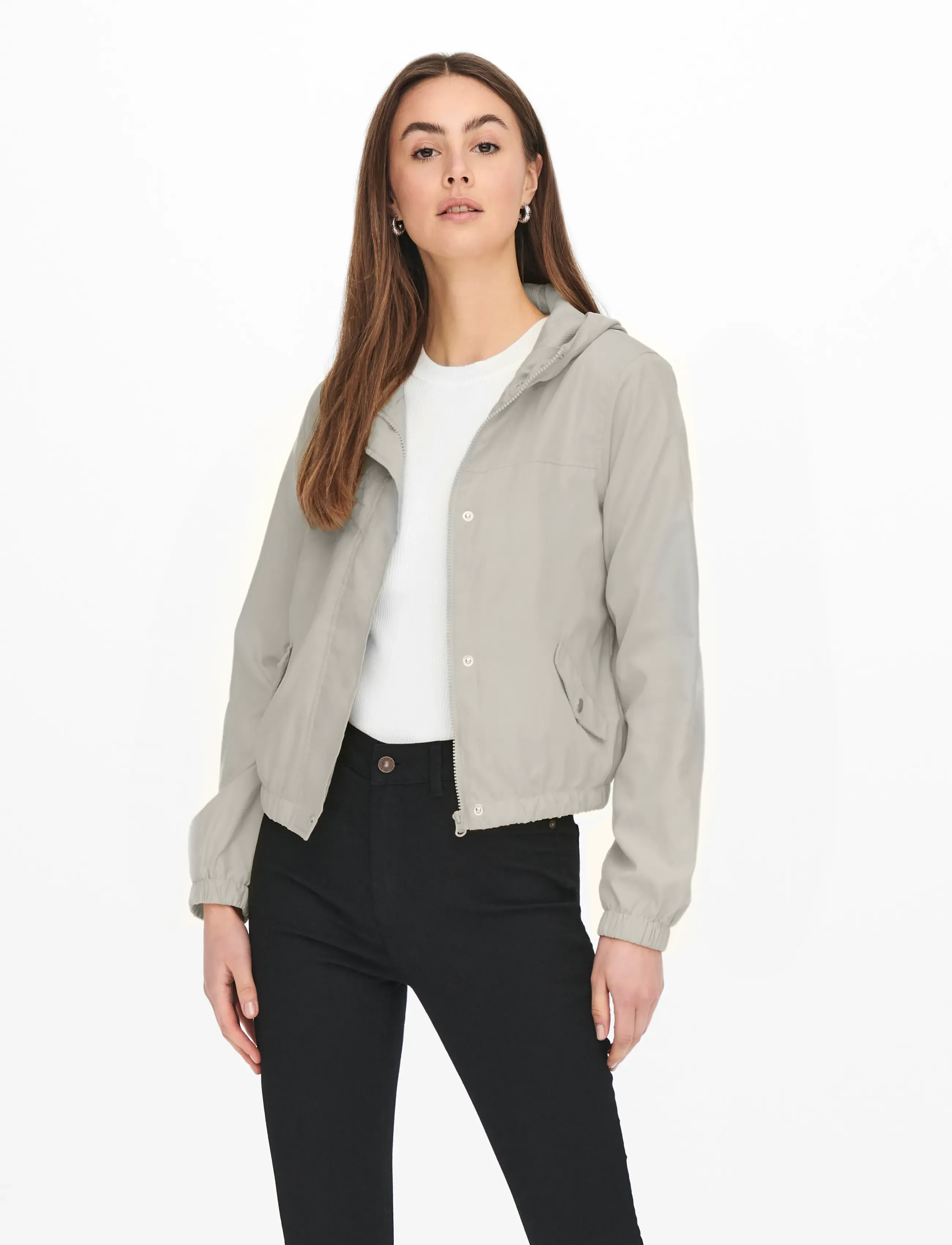 JDY JDYHAZEN SHINE JACKET OTW YFM NOOS - Utilityjackor - MOONBEAM / beige