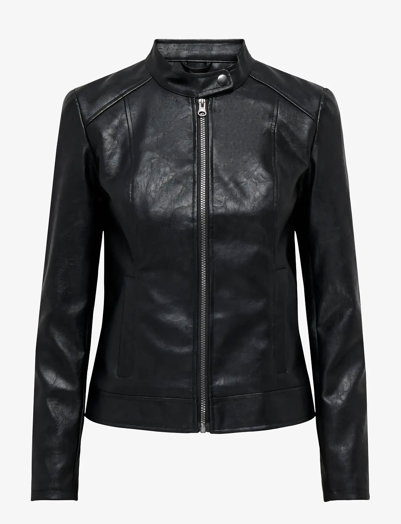 JDY - JDYEMILY FAUX LEATHER JACKET OTW NOOS - nahktagid - black - 1