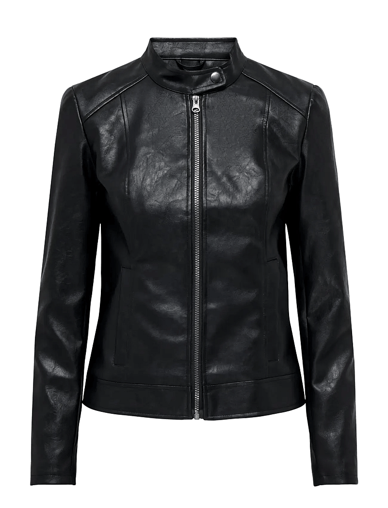 JDY - JDYEMILY FAUX LEATHER JACKET OTW NOOS - nahktagid - black - 1