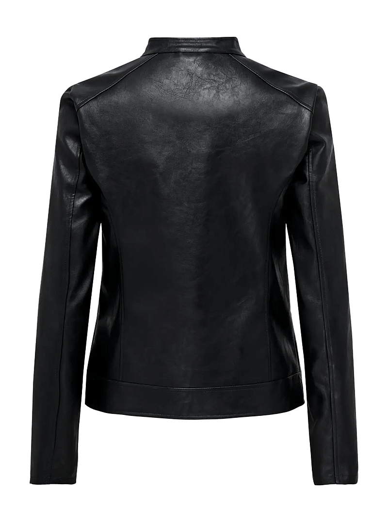JDY - JDYEMILY FAUX LEATHER JACKET OTW NOOS - nahktagid - black - 2