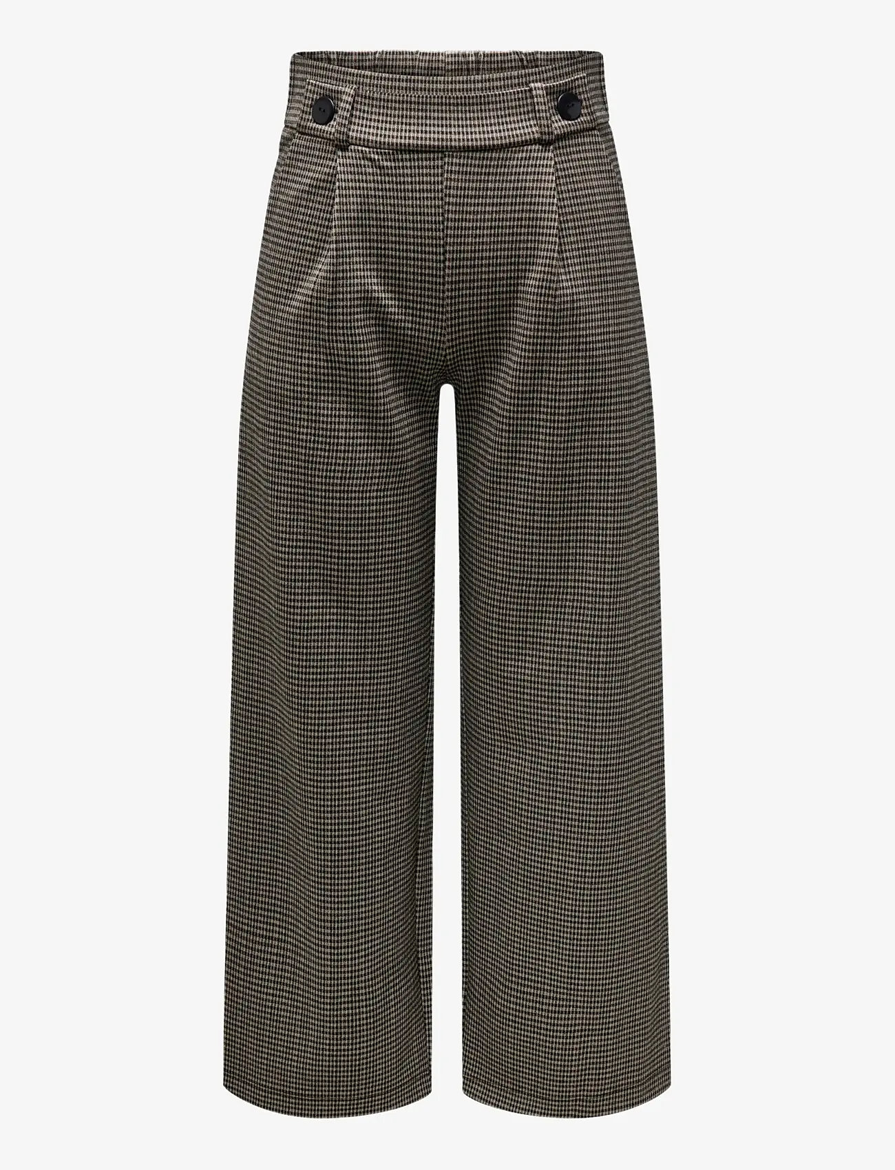 JDY - JDYGEGGO MIA LONG CHECK PANT JRS NOOS - vida byxor - cobblestone - 1