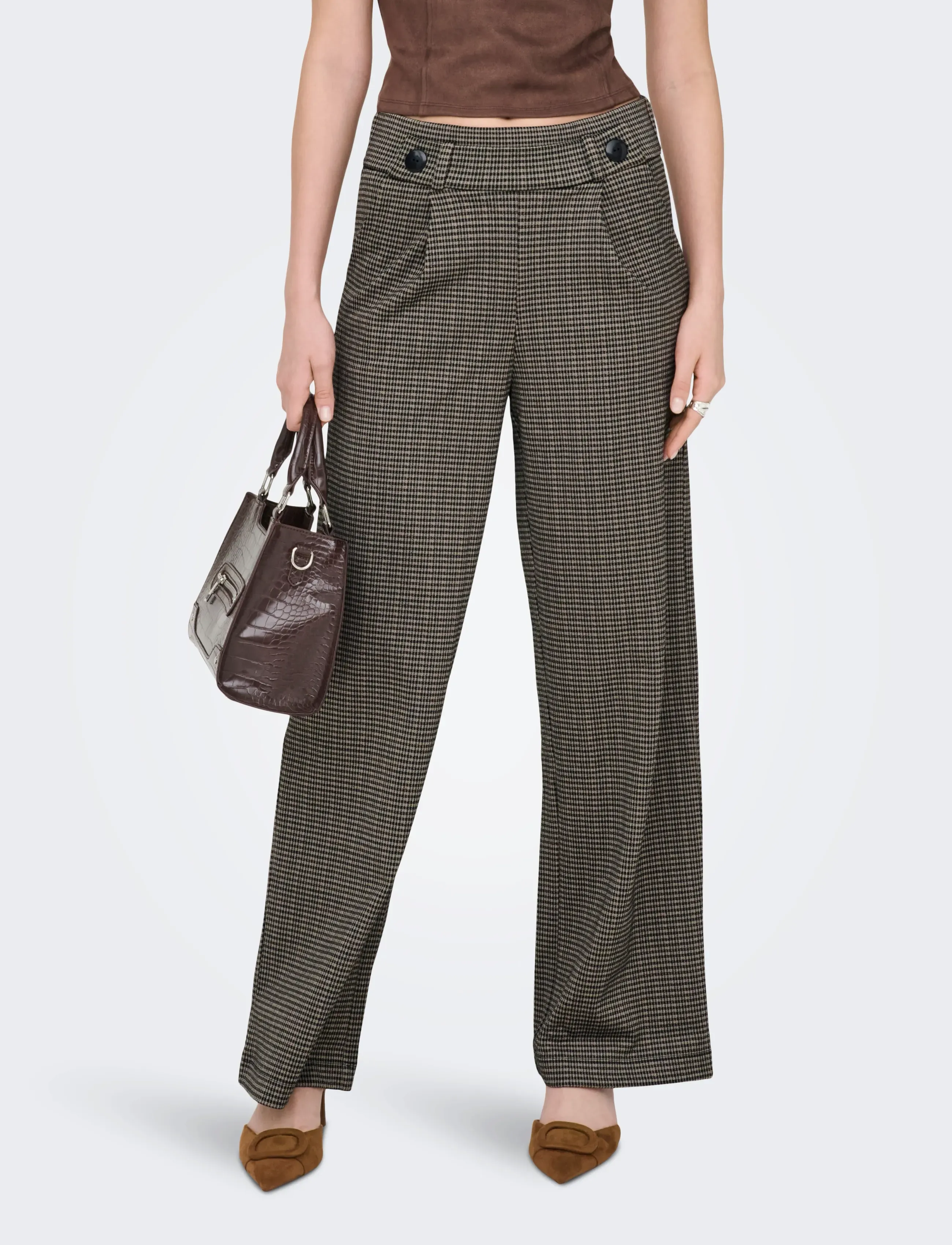 Jdygeggo Mia Long Check Pant Jrs Noos