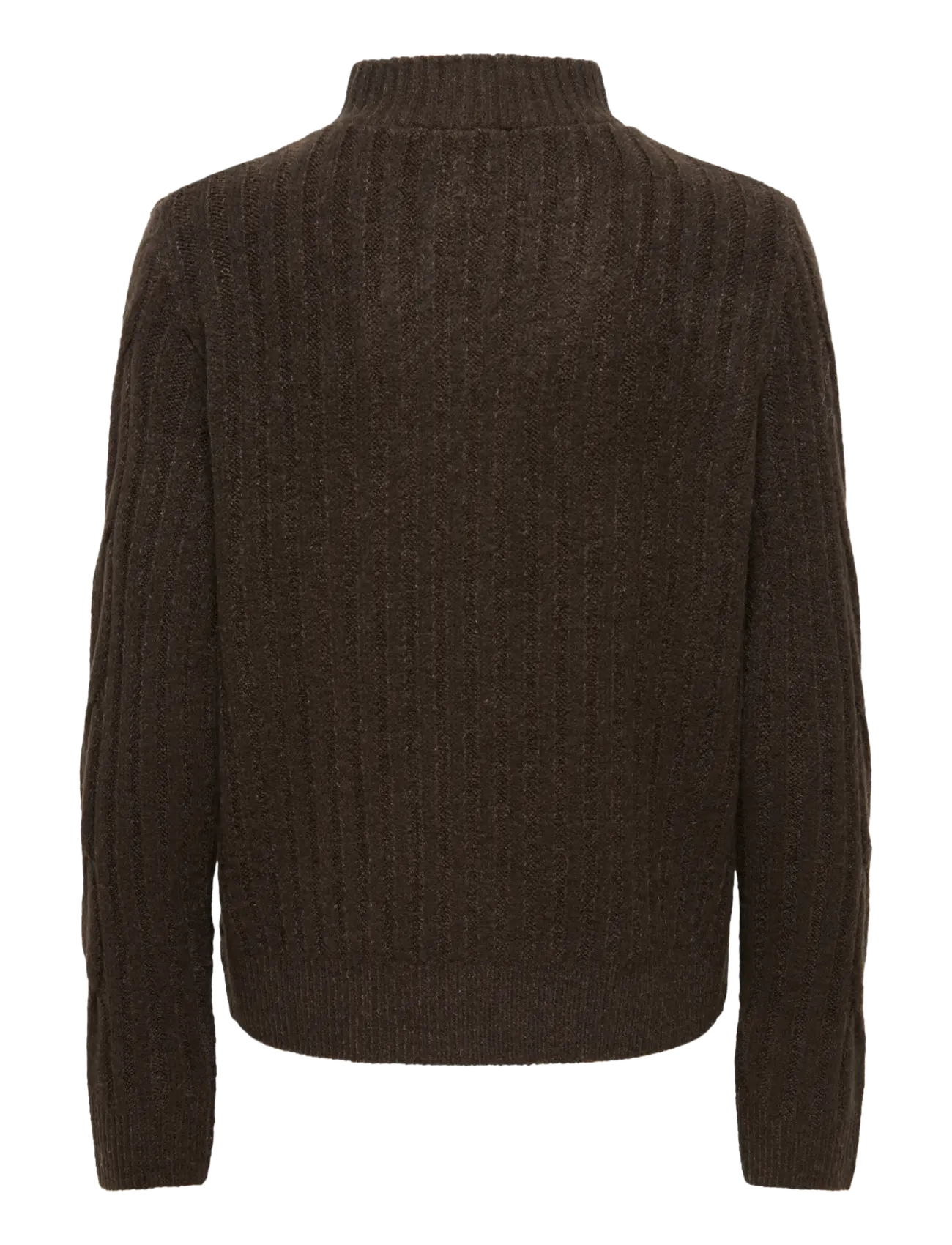 JDY - JDYANDREA L/S ZIP CABLE PULLOVE KNT NOOS - pullover - coffee bean - 2