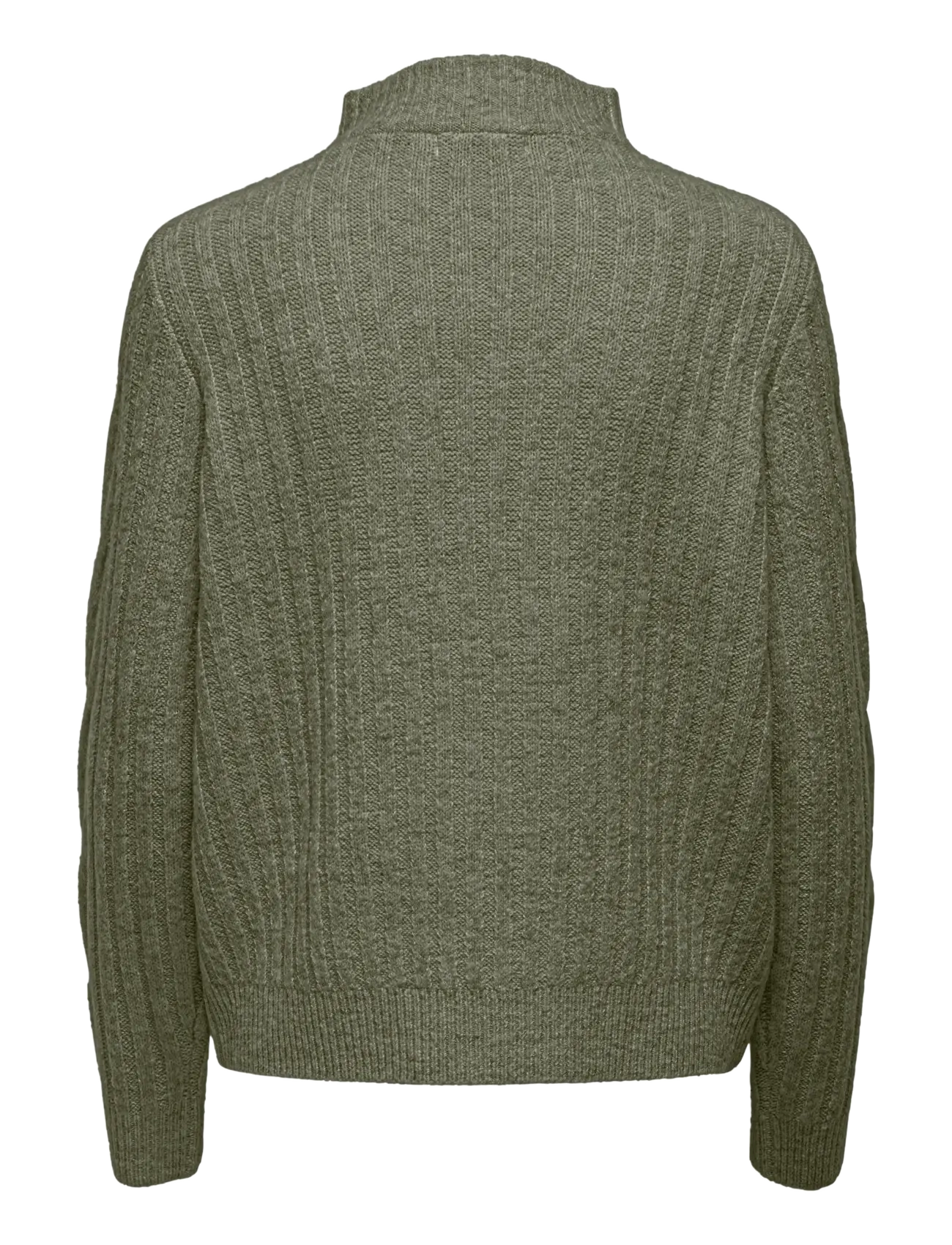 JDY - JDYANDREA L/S ZIP CABLE PULLOVE KNT NOOS - striktrøjer - kalamata - 2