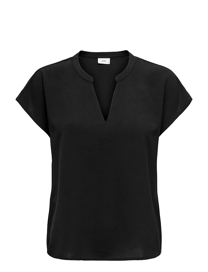 JDY - JDYLION LIFE S/S TOP WVN NOOS - t-shirts - black - 1